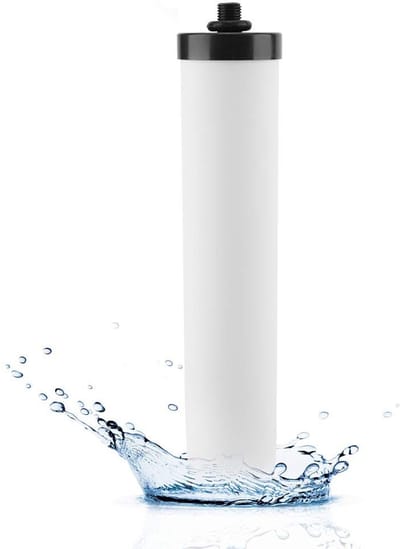Dailygoods- Waterfilterelement keramisch - Vervangingsfilter - Actieve kool - Verwijdert kalk - Verwijdert microben - Hoge porositeit - Waterfilter