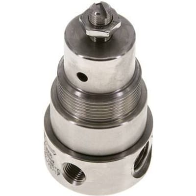 Drukregelaar G1/4'' 350l/min 0.5-8.0bar/7-116psi Roestvrij staal Gassen Vloeistoffen