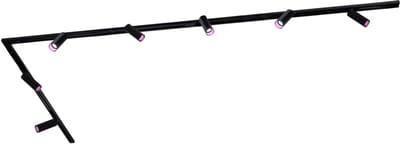 Ledvion - Smart LED Railverlichting 3M + 7 Railspots (4.9W - RGB - Zwart - Dimbaar) - 1-Fase