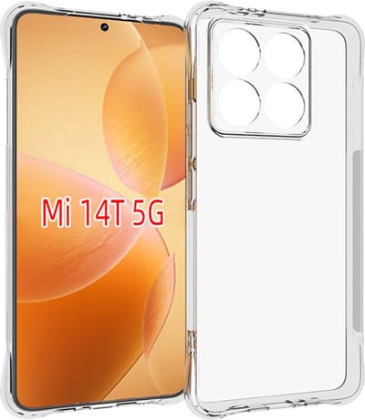 MobyDefend Hoesje - Geschikt voor Xiaomi 14T - Transparante Shockproof TPU Backcover - Verstevigde Hoeken - Volledig Doorzichtig