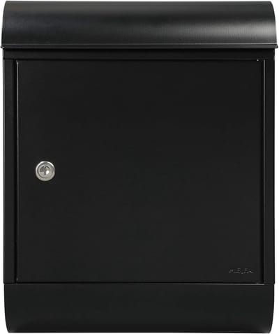 Brievenbus met krantenrol - Brievenbus Postbus - Post Ontvangen - Geïntegreerde krantenbox - 430x340x150 mm - Diepzwart