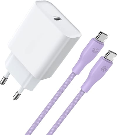 30w usb-C Lader + usb-C naar usb-C Kabel - 1 Meter - Super Snel Laden voor o.a S24,S23,S22,S21,S20, A54 (Plus, Ultra)