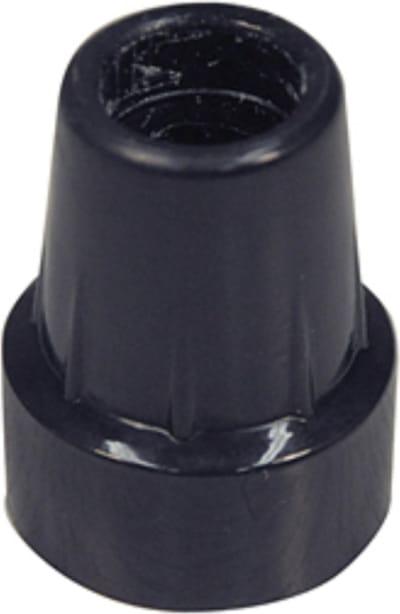 Aidapt Dop voor wandelstok, 19 mm - Zwart/Zwart