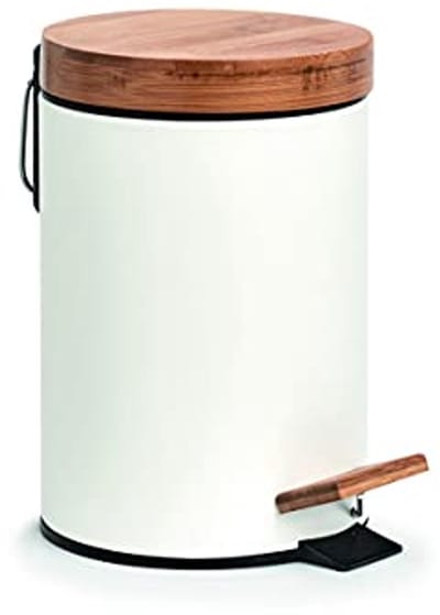 Cosmetica-emmer 3 liter meta(bamboe) met soft-close deksel