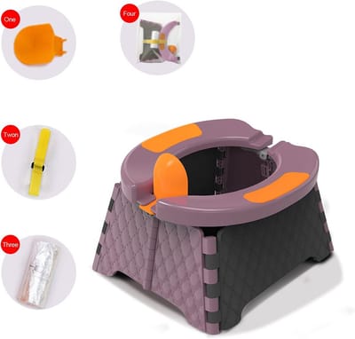Vouwbare Potty voor Peuters - Draagbare Zittingen voor Toilettraining, Geschikt voor Binnen en Buiten
