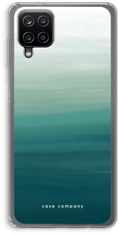 Case Company® - Hoesje geschikt voor Samsung Galaxy A12 hoesje - Ocean - Soft Cover Telefoonhoesje - Bescherming aan alle Kanten en Schermrand