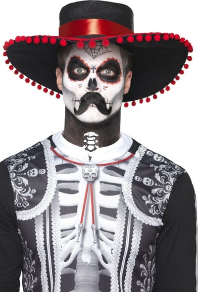 Day of the Dead Halloween schmink set El Senor - volwassenen - complete set