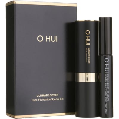 O HUI Ultimate Cover Stick Foundation Set Spécial 01 Beige Lait (fond de teint stick+mascara) black