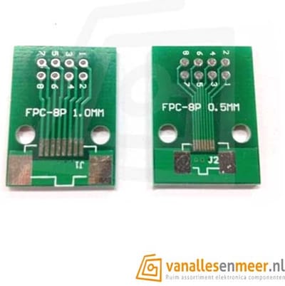 FPC 8PIN adapter plate FFC 2.54 switch TFT LCD seat 1mm 0.5mm pitch