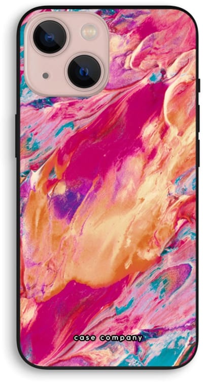 Case Company® - Hoesje geschikt voor iPhone 13 mini hoesje - Pastel Echoes - Biologisch Afbreekbaar Telefoonhoesje - Bescherming alle Kanten en Schermrand