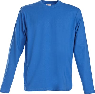 Printer HEAVY T-SHIRT L/S 2264016 - oceaanblauw - XXL