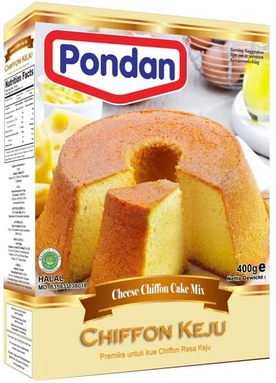 Pondan® | 1x400gr | Cakemix Cheese Chiffon | Halal