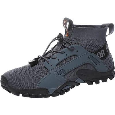 Heren Waterschoenen Antislip Heren Sneakers Bergwandelschoenen Sneldrogende Waterschoenen Zachte Heren Casual Sneakers Maat 38-48 44 gray
