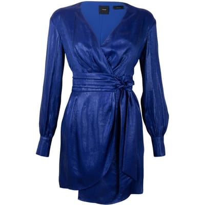 PINKO Arianna Abito Jaquard Effetto Spectrum Blue Size: 40 | Mini Dresses Outlet | Dames | Blauw