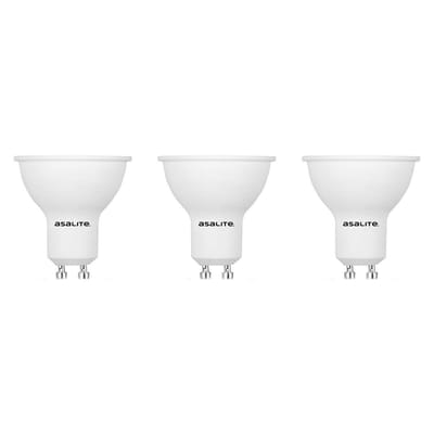 Asalite LED Lamp Spot GU10 Fitting - 7W = 50W - 600 Lumen - 6500K Koud Wit Daglicht - Niet Dimbaar - 220-240V - Ø50mm - GU10 LED Spotlamp - 3 stuks