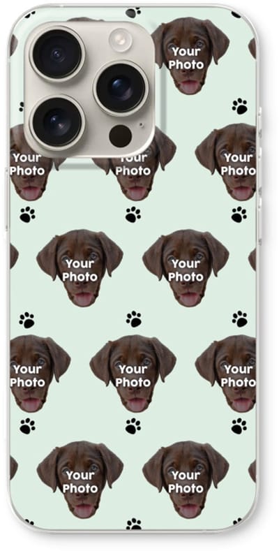 Gepersonaliseerd - Case Company® - Hoesje geschikt voor iPhone 16 Pro hoesje - Gepersonaliseerd gezicht - Kat of Hond - Soft Cover Telefoonhoesje - Bescherming aan alle Kanten en Schermrand