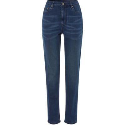 esmara Dames thermo jeans - Straight Fit (36, Donkerblauw)