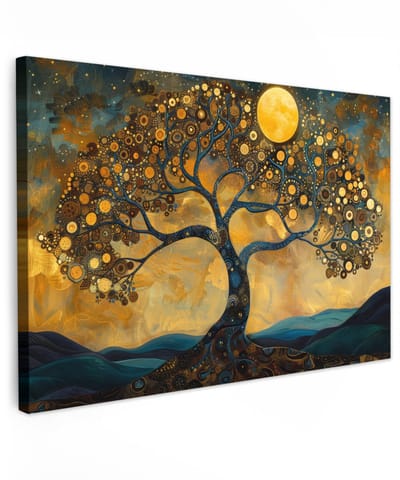 Dailygoods- Canvas Schilderij 120x80 cm - Wanddecoratie Woonkamer - Wanddecoratie Slaapkamer - Kunst - Natuur - Unieke Afbeeldingen