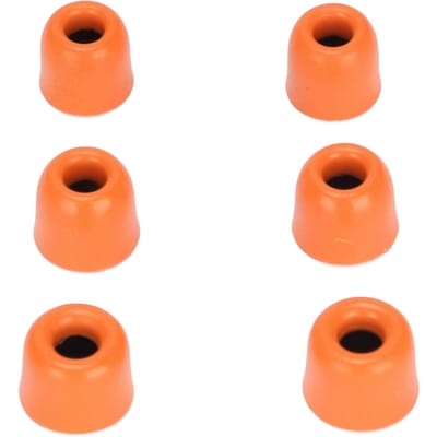 6 stuks Vervangende Oordopjes Geluidsreductie Memory Foam Oordopjes voor 4,3 mm-6,0 mm OortelefoonsRood oranje