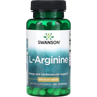 L-Arginine, 500 mg, 100 Capsules