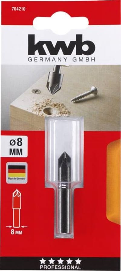 kwb 704210 Verzinkboor 8 mm Cilinderschacht 1 stuk(s)