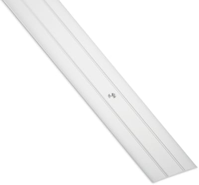 1 stuk SOTECH Aluminium Overgangsprofiel Cross plat vloerprofiel deur overgangrail Breedte 37 mm drempel geperforeerd Aluminium zilver geanodiseerd Compensatieprofiel 100 cm