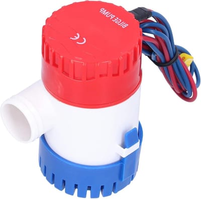 Bootlenspomp - Waterpomp Dompelpomp - Water Afvoeren - Stil en Duurzaam - 12V 1100 GPH - Rood
