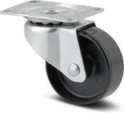 Tente Compacta zwenkwiel 35 mm met plaat 20 kg