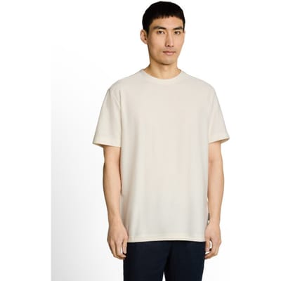 Tom Tailor - T-shirt met ottoman-structuur - Maat XXXL - Gardenia White