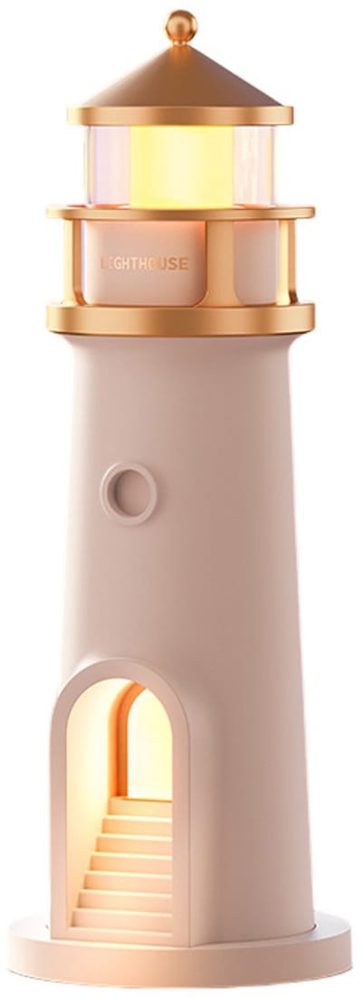 Vuurtorendecoratie, vuurtorenlamp, led-maanlicht projectorlamp vuurtoren met bluetooth en witte ruis, nachtlampje voor kinderen, sterrenhemel, vuurtoren met maanprojectie, als