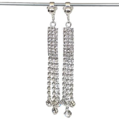 Clip Oorbellen dames - Oorclips - Verzilverde kwast - chique - party - bruiloft - MNQ bijoux