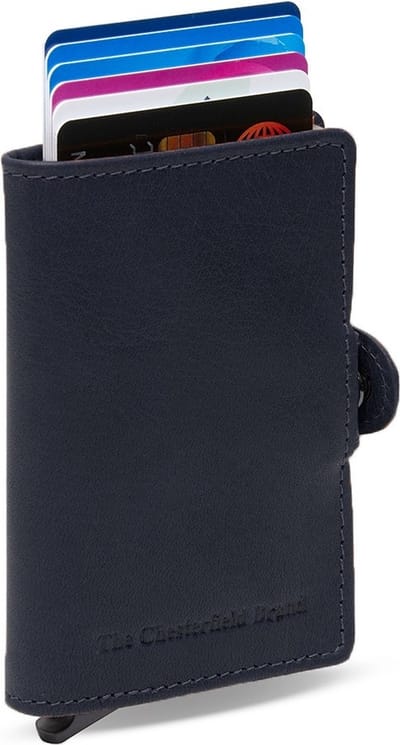 The Chesterfield Brand - Leren Pasjeshouder Navy Albury
