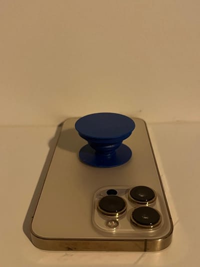 Plopsocket-Telefoonbutton-Blauw