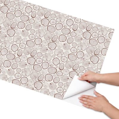 Coloray Meubel Wrap Folie - Bruin Meubelfolie - 65x130 cm - Meubel Wrap Folie Boomschors - Plakfolie Meubels - Rustiek Meubelfolie - Decoratiefolie Zelfklevend - Slaapkamer decoratie - Natuur