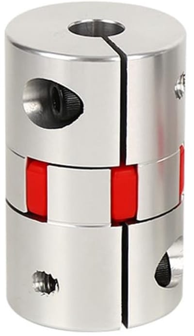 JHUBERS- Flexibele As Koppeling - Aluminium Motor Connector - Diameter 20mm - Lengte 30mm - Vibration Demping - Geschikt voor Servo Motoren