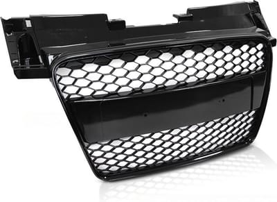 Auto grille - geschikt voor AUDI TT 06-14 coupe/roadster - sport - glanzend zwart