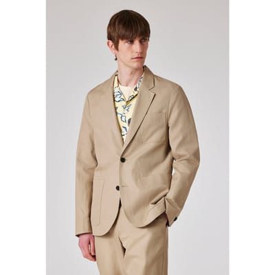 Paul Smith Mens 2 Btn Jacket Medium Beige Maat: L | Blazers Outlet | Heren | Beige