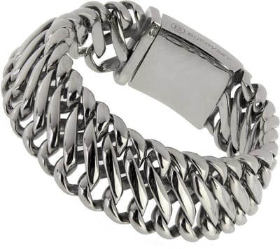 Bukovsky - Stalen Armband - "Elegance Small" - 17 cm - Junior - Zilverkleur - Gepolijst Staal - Edelstaal - 316L Stainless Steel