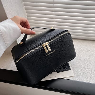 Toilettas, Make Up Tasje, Make Up Koffer, Beautycase, Make Up Organizer, Make Up Tas, Reis Toilettas, Reistas, Toilettas Dames, Make Up Organizer, Make Up Etui, Beautycase Koffer, Cosmetica Tas, Verjaardag, Moederdag, Valentijnsdag, Cadeautje, ZWART