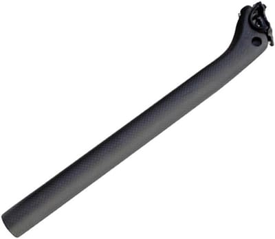 Fiets Zadelpen - Zadelpen Carbon - Comfortabel Fietsen - Verstelbare Hoek - 316 x 350 mm - Mat Zwart