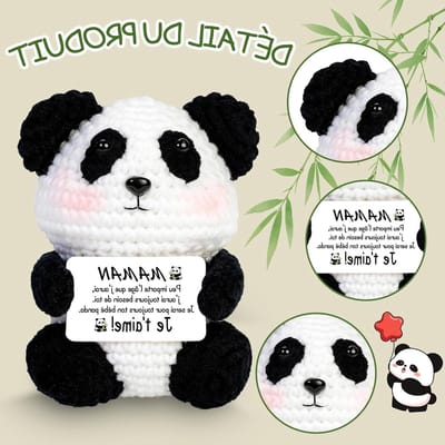 Handgemaakte positieve schattige gebreide zonnebloem als cadeau voor moeders, uniek en liefdevol cadeau voor mama
