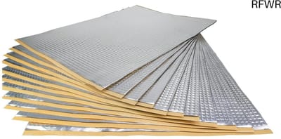 RFWR® Aluminiumbutyl isolatieplaten 2 mm - Zelfklevende geluidsisolatie voor auto's en meer