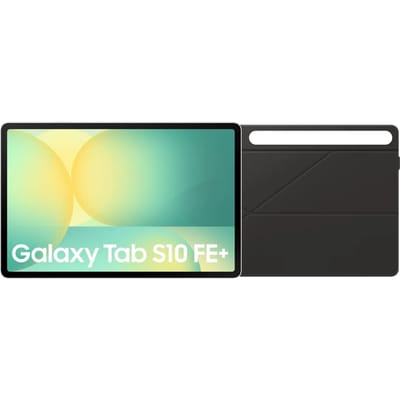 Samsung Galaxy Tab S10 FE Plus 13,1 inch 256GB Wifi Zilver + Book Case Zwart