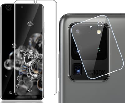 Screenprotector geschikt voor Samsung Galaxy S20 Ultra - Camera Screen Protector