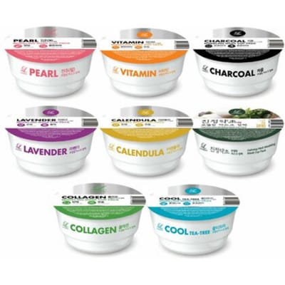 Lindsay wegwerp peel-off masker cup modelleringspakket 8 soorten 28g, Lindsay rustgevende kruiden cup verpakking 28g, 1 stuk white