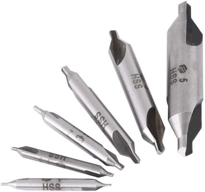 Dailygoody - Triton HSS Centering Boor Set - 6 Stuks, 60° voor Metaalbewerking