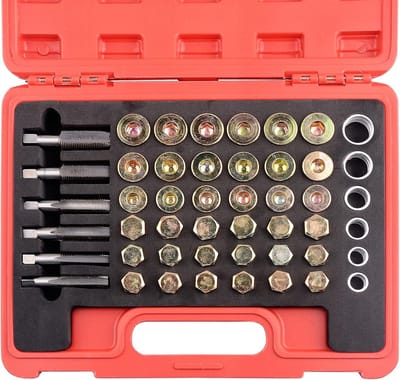 114-delige M13 - M22 Oliepan Draad Reparatie Kit voor Sump en Versnellingsbak Afvoertool Set