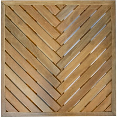 Intergard Vlondertegel 100x100cm hardhout (visgraat)