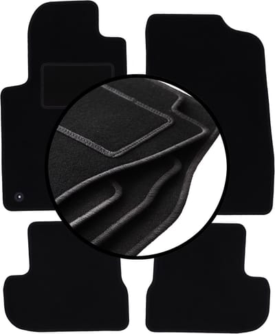 Complete set veloursmatten voor: Peugeot 207CC coupé, cabrio (2006-2012)