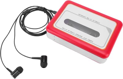 Draagbare Cassette-Naar-mp3-converter met 3,5 mm Koptelefoonaansluiting en Ingebouwde Luidspreker voor Audiotape Digitalisering, Ideaal voor Muziek en Archivering